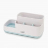 Organizator de baie Joseph Joseph EasyStore 70504, 24,9x12 cm, Baza anti-alunecare, FAra BPA, Alb/Albastru