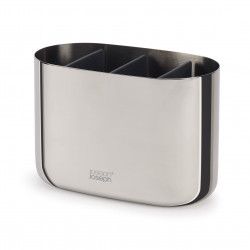 Joseph Joseph EasyStore Luxe Toothbrush Holder 70581, Detachable, Gray/Stainless Steel