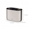 Joseph Joseph EasyStore Luxe Toothbrush Holder 70581, Detachable, Gray/Stainless Steel