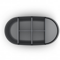 Joseph Joseph EasyStore Luxe Toothbrush Holder 70581, Detachable, Gray/Stainless Steel