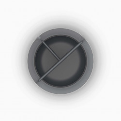 Joseph Joseph EasyStore Luxe Toothbrush Holder 70580, Detachable, Stainless Steel, Gray/Stainless Steel