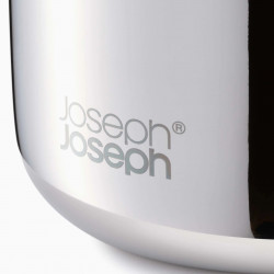 Joseph Joseph EasyStore Luxe Toothbrush Holder 70580, Detachable, Stainless Steel, Gray/Stainless Steel