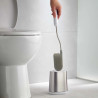 Joseph Joseph Flex 70561 Toilet Brush, Flexible D-shaped Head, Stainless Steel