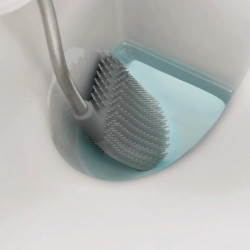 Joseph Joseph Flex 70561 Toilet Brush, Flexible D-shaped Head, Stainless Steel