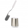 Joseph Joseph Flex 70561 Toilet Brush, Flexible D-shaped Head, Stainless Steel