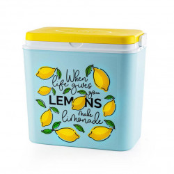 Φορητό ψυγείου ATLANTIC Lemons, 24 λίτρα, Παθητικό, Ψύξη, Χωρίς BPA, Πολύχρωμο