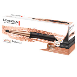 Ondulator de par Remington CI5700, 150-210 C, Tehnologie Advanced Ceramic, Varf rece, Negru/cupru