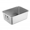 Rosberg R51222K4510 Baking Pan with Handles, 45x35x10 cm, Stainless Steel, Rectangular, Inox