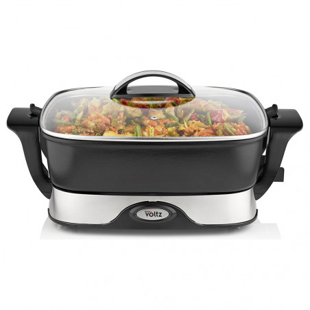 Oliver Voltz OV51010A Electric Fryer, 1650W, 5.5 liters, 5 settings, Thermostat, Black/Silver