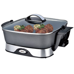 Oliver Voltz OV51010A Electric Fryer, 1650W, 5.5 liters, 5 settings, Thermostat, Black/Silver