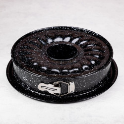 Kinghoff KH 1779 Cake and Cupcake Pan, 26 cm, Springform, Stainless Steel, Black