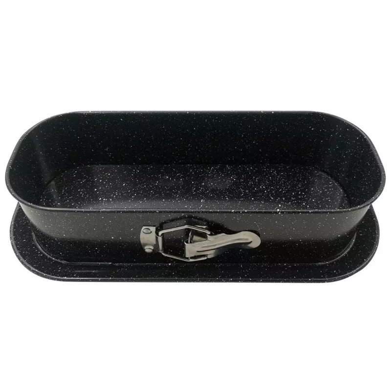 Kinghoff KH 1785 Springform Pan, 34.5 x 15.5 cm, Marble Finish, Black