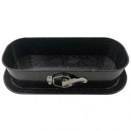 Kinghoff KH 1785 Springform Pan, 34.5 x 15.5 cm, Marble Finish, Black