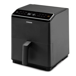 Cosori Dual Blaze CAF-P681S Hot Air Fryer, 1700 W, 6.4 L, 12 Programs, 360 ThermoIQ, Dual Heaters, Black