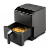 Фритюрник с горещ въздух Cosori Dual Blaze™ CAF-P681S, 1700 W, 6.4 л, 12 програми, Таймер, Черен