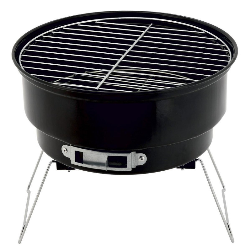 REVERIE RG-12 Charcoal Grill, Metal, Steel, Suitable for Balconies, Black