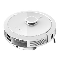 Aeno RC4S ARC0004S Robot Vacuum Cleaner, 5200 mAh, 4000 Pa, 300 m², 300 ml, Voice Control, Dry and Wet Cleaning, Mapping, Cleaning Schedule, White