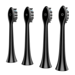 AENO DB4 ADB0004 Electric Sonic Toothbrush, 46,000 rpm, IPX 7, 4 brush heads, 3 modes, 3 speeds, Up to 40 days on a single charge, Black