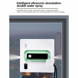 Curățător de geamuriFinlux J2Fenster, 72 W, giroscop, spray cu două fețe, Tuya/Smart Life APP, alb