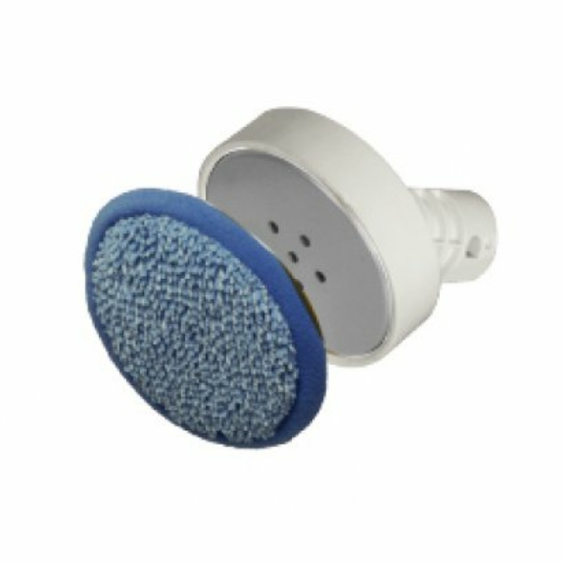 Perie de curățare rotundă de schimb AENO ASMRB1 SM1, compatibilă cu SM1, vârf din microfibră, alb/albastru