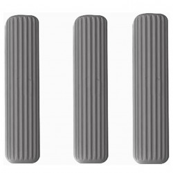 HANDYMOP Mop Replacement Head Set, 3 pcs, 15.5 cm, Biodegradable Cotton Sponge, Gray