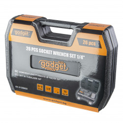 Gadget 339003 Tool Set, 26 pcs, Carrying Case, Chrome-Vanadium, Black