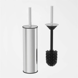 Set de baie Vinoks 650400, Cos 5 litri, Perie WC, Dispenser, Suport periute, Inox