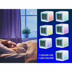 Beper P206RAF200 Portable Fan, 5W, 3 speeds, 8-hour battery life, 750 ml, LED, USB, White