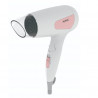 Rosberg R51100N Travel Hair Dryer, 1200W, Foldable Handle, 3 Speed Settings, White/Pink