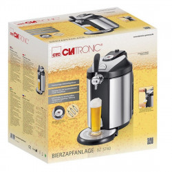 Söradagoló Clatronic BZ 3740, 65W, 5l-es hordóhoz, patronos rendszer CO2 nyomással, Inox\fekete