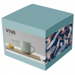 Viva Scandinavia Minima Eva V81450 Tea Cup with Infuser and Lid, 350 ml, Porcelain, Pink