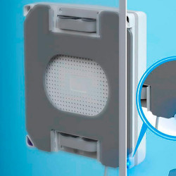 Replacement mop for the HUTT W8 window cleaning robot, reusable, 1 pc, gray