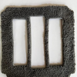 Replacement mop for the HUTT W9 window cleaning robot, reusable, 1 piece, gray