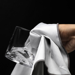 LIITON L20400 Microfiber Glass Cleaning Cloth Set, 50 x 31 cm, 2-Pack, Gray