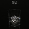 Set pahare pentru whisky LIITON L60400 Denali, Cristal, 230 ml, 2 buc, Fund 3D cu varf Denali, Transparent