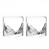 Set pahare pentru whisky LIITON L33144 Denali, Cristal, 300 ml, 2 buc, Fund 3D Grand Canyon, Transparent