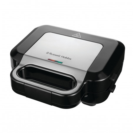 Aparat 3in1 sanwich maker, grofe, grill Russell Hobbs Creation 26810-56, 750 W, 3 placi detasabile, Otel inoxidabil, Negru