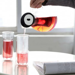 INFUSION Viva Scandinavia V30501 Iced Tea Carafe, 1.4 L, Wide-Mouth, Glass, Clear