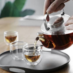 BJORN Viva Scandinavia V32801 Tea Set, 6-piece, Glass, Clear