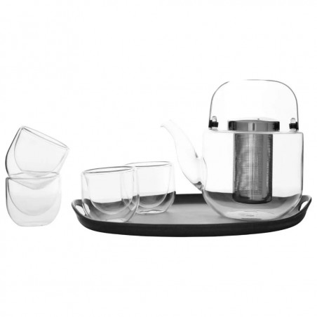 BJORN Viva Scandinavia V32801 Tea Set, 6-piece, Glass, Clear