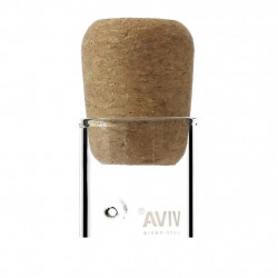 INFUSION Viva Scandinavia V70200 Glass Tea Strainer, 13.8 cm, Cork Stopper, Clear