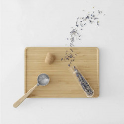 INFUSION Viva Scandinavia V70200 Glass Tea Strainer, 13.8 cm, Cork Stopper, Clear