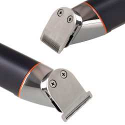 Adler AD 2946 5-in-1 Men's Grooming Kit, 600 mAh, 6 attachments, 60-minute runtime, LCD display, Black/Stainless Steel