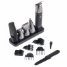 Adler AD 2946 5-in-1 Men's Grooming Kit, 600 mAh, 6 attachments, 60-minute runtime, LCD display, Black/Stainless Steel