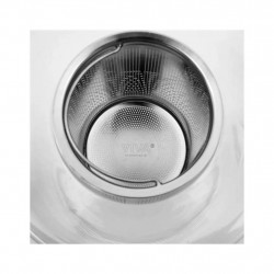 INFUSION Viva Scandinavia V27801 Teapot with Strainer, 1 L, Silicone Lid, Clear