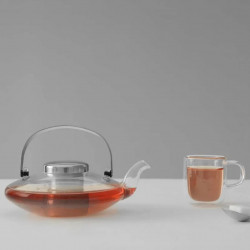 LEAF Viva Scandinavia V70500 Teapot, 500 ml, Cool-Touch Handle, Clear