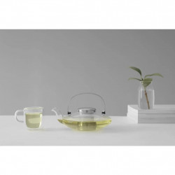 LEAF Viva Scandinavia V70500 Teapot, 500 ml, Cool-Touch Handle, Clear