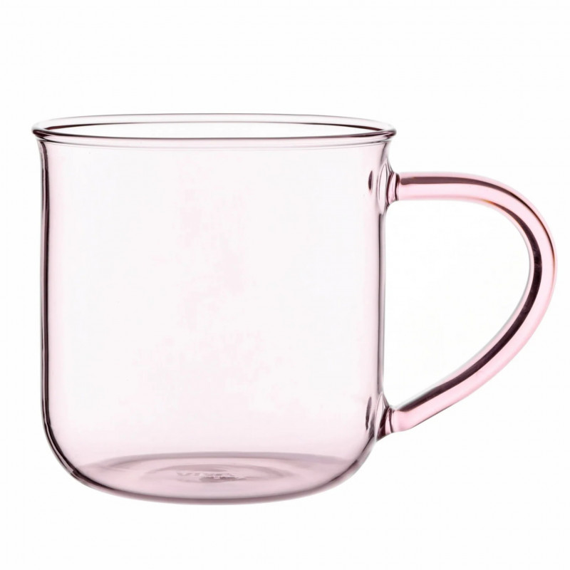 Viva Scandinavia Minima V83049 Tea Cup, 400 ml, Glass, Pink