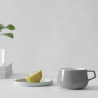 Viva Scandinavia ELLA CLASSIC V79748 Tea Cup and Saucer, 250 ml, Porcelain, Gray