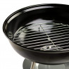 Faszéngrill ELITE ERQ-L14, 35,5 cm főzőfelület, Acél, Hamutál, Króm lábak, Piros/fekete